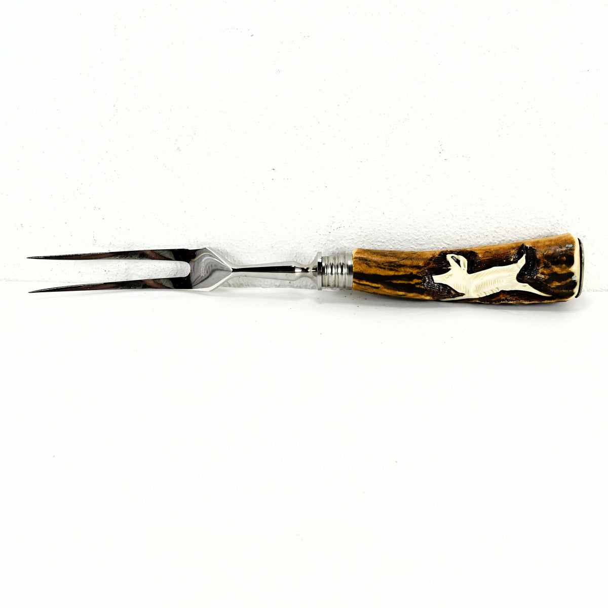 Rustic Stainless Carving Set, Antler Handle, Lamson Stainless