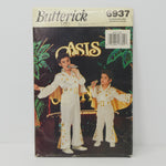Vintage Butterick 6937 Child's Elvis Style Jumpsuit & Cape Costume Sizes 4-14 c. 1993