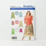 Simplicity 1812 Knit Top & Skirt Sewing Pattern c. 2012 Uncut Sizes 10-18