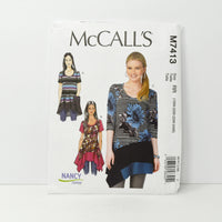 McCall's M7413 Nancy Zieman Pattern Plus Sizes 18W-24W Uncut c. 2016