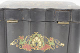 c. 19th Century? Wood and Tin Painted Tea Box No Key
