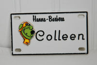 Vintage Retro Hanna-Barbera Scooby Doo and Muttley Bicycle Name Plates, Tags (c. 1972) Audrey, Beth, Colleen, Retro Cartoon