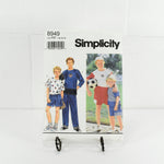 Simplicity 8949 Sewing Pattern for Child's Pants, Shorts & Top (c. 1994) Children Sizes 7-12
