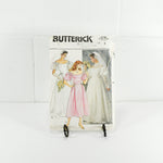 Vintage Butterick Pattern 3136, Wedding Dress in 2 Styles (c. 1985) Size 6
