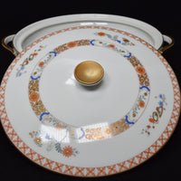 Vintage Heinrich and Company, H & C Fine China Covered Casserole Dish (c. 1940's?) Mandarin Pattern