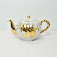 Vintage Chase Japan Lusterware Fine China Teapot With Gold (c. 1940's-50's) Made In Japan