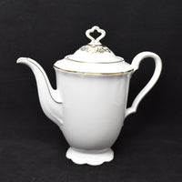 Vintage Seltmann Fine China Coffee Pot Server With Lid Marie Luise Pattern (c. 1950-1960's?) Weiden Germany,