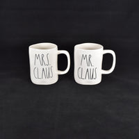 Rae Dunn Mr Claus Ceramic Mugs from the Artisan Collection by Magenta
