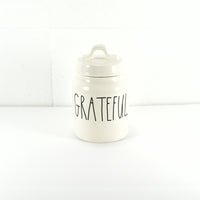 Rae Dunn Artisan Collection by Magenta Grateful Ceramic Cannister