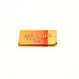 The back of the Merkur Exquisit .06 razor blade package.
