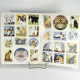 Vintage Favorite Cats Stickers and Seals by John Green (c. 1990) and Cats Flipout Book (c. 1970)