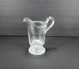 Another view of the antique Gillinder & Sons glass creamer.