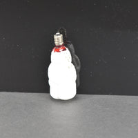 Vintage Milk Glass Figural Snowman Light Bulb, Made in Japan, 15 Volts (c. 1914-?)