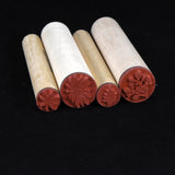 New Rubber Stamp Tapestry Poinsettia Wreath Round Rubber Stamps SHO20005
