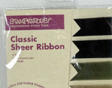 Vintage New Stampendous Classic Sheer Ribbon for Rubber Stamping & Crafts (c. 1999) 6 Yards