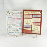 Vintage Cross Stitch Booklets A To Z And More Booklet 18 & Script Alphabets (c. 1980's)