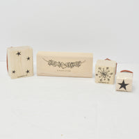 Gently Used Vintage Stampin' Up! Four Accent Rubber Stamps (c. 1990's)