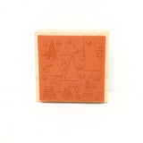 Vintage JudiKins 2697G Funky Xmas Abstract Christmas Trees Rubber Stamp (c. pre-2003)