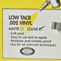 New Grafix Prepared Frisket Film Low Tack .002 Vinyl Clear, 12 Sheets 9" x 12"