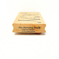 Vintage The Stamping Bug Large Joy Rubber Stamp Designed by Dawn Reaume (c. 1996)