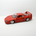 Vintage Burago Ferrari F40 Scale 1/18 (c. 1987) Made in Italy