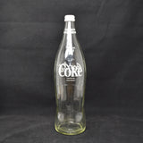 Vintage 40 Fluid Ounce Coca-Cola Glass Bottle, Coke Collectible, Wording in English & French