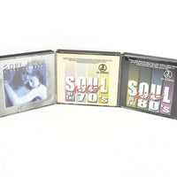 Three Compact Disc Sets of Soul Music (c. 2002 & 2004) Soul Hits & Soul Love