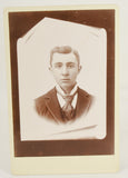 Antique Cabinet Card Photograph of a Dapper Young Man (c. 1880's)