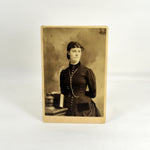 Antique Cabinet Card Photograph of a Distinguish Young Woman, Johnini Billey (c. 1880's)