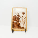 Antique Cabinet Card of Father and Child (c. 1880's)
