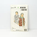 Vintage Kwik Sew Pattern 1120 Men's Lined Quilted Vest Small-XL c. 1970's
