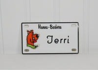 Vintage Hanna-Barbera Scooby Doo, Muttley Bike Name Plates Tags (c.1972) Tammy, Ted, Teresa, Terri, Terry, Tim, Tina, Todd, Tom, Tony, Tracy