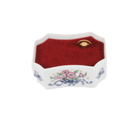 Vintage Franklin Mint Porcelain Music Box (c. 1984) 'My Wild Irish Rose'