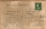 This is a full view of the back of the postcard. There are two postmarks, one from Port Huron and the other from Smith Creek, both towns in Michigan. The writing on the back is in pencil. The back is discolored from age.