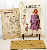 Simplicity 7725 Jessica Gunne Sax, Little Girl's Size 5 (c.1986)