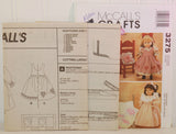 McCall's 3275 (c. 2001) McCall's Crafts 18" Doll Clothes Patterns, Fashion Doll, Doll Dresses and Accessories, Play Time, Gift Idea