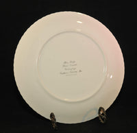 A full view of the back of the Southern potteries plate.