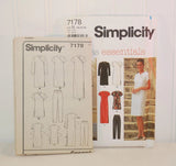 Simplicity 7178 Dress Essentials (c. 1996) Misses' and Misses Petite Size 10, 12, 14, Asian Influence, Dress, Top, Pant