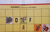 Vintage Scrabble Crossword Game For Juniors Game Board (c. 1968) Vintage Child Game, Wall Hanging, Child's Bedroom Decor, Repurpose Art