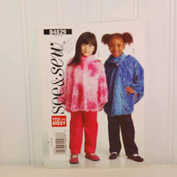 Butterick B4829 See & Sew, Yes! It's Easy (c. 2006) Child Size 1, 2, 3, Toddler Poncho, Pants, Fuzzy Poncho, Fun Clothes, Play Clothes