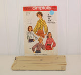 Vintage Simplicity 8299, A How To Sew Pattern (c. 1969) Misses' Size 12, Bust 34, Retro Shirt Pattern, Ascot Pattern, Vintage Shirt