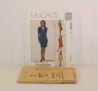 Vintage McCall's 9009 Dress Alternatives (c. 1997) Misses' and Misses' Petite Sizes 10-14, Business Jacket, Dress and Skirt In Two Lengths