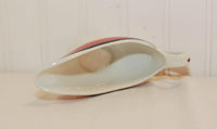 Vintage Mayer China Small Gravy Boat or Creamer (c. 1964) Red and Black Decoration, Hotel Ware, Beaver Falls, Pennsylvania, Collectible