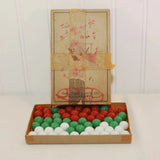 Vintage The Vitro Agate Company Number 00 Game Marbles (c. pre- 1998) 20 Each Red, Green and White Marbles, Collectible,Repurpose, Gift