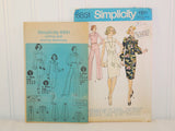 Vintage Simplicity 6851 Simple To Sew (c. 1974) Misses' Size 14, Bust Size 36 Inches, Chemise Dress, Wide Leg Pants, Scarf, Retro Style