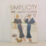 Vintage Simplicity 9260 60th Anniversary Pattern (c. 1988) Misses' Size 14-20, 1920's Style Dress, Vintage Style Dress