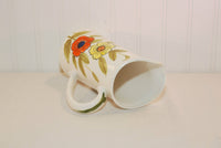 Vintage Lefton China Handpainted Floral Pitcher (c. 1960-1983) Made In Japan Pitcher, Retro Flowers, Decorative Pitcher
