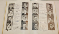 Shown are two more pages from within the 1937 Norwester Yearbook. There are 16 black and white portrait photos and fourteen signatures.
