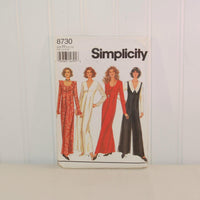 Vintage Simplicity 8730 Misses' & Miss Petite Jumpsuit (c. 1993) Misses' Size 6-10