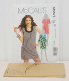 McCall's M5621 Dress Sewing Pattern (c. 2008) Misses' Sizes 12-18, Above Knee Dresses, Business, Casual, Summer Dress, Stylish, Sleeveless